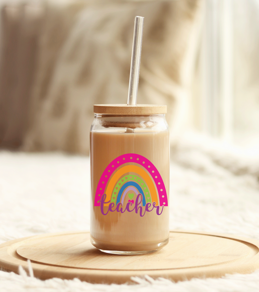 Teacher Rainbow Libby Cup