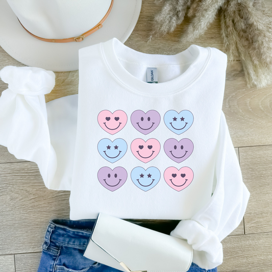 Pastel Hearts Sweatshirt