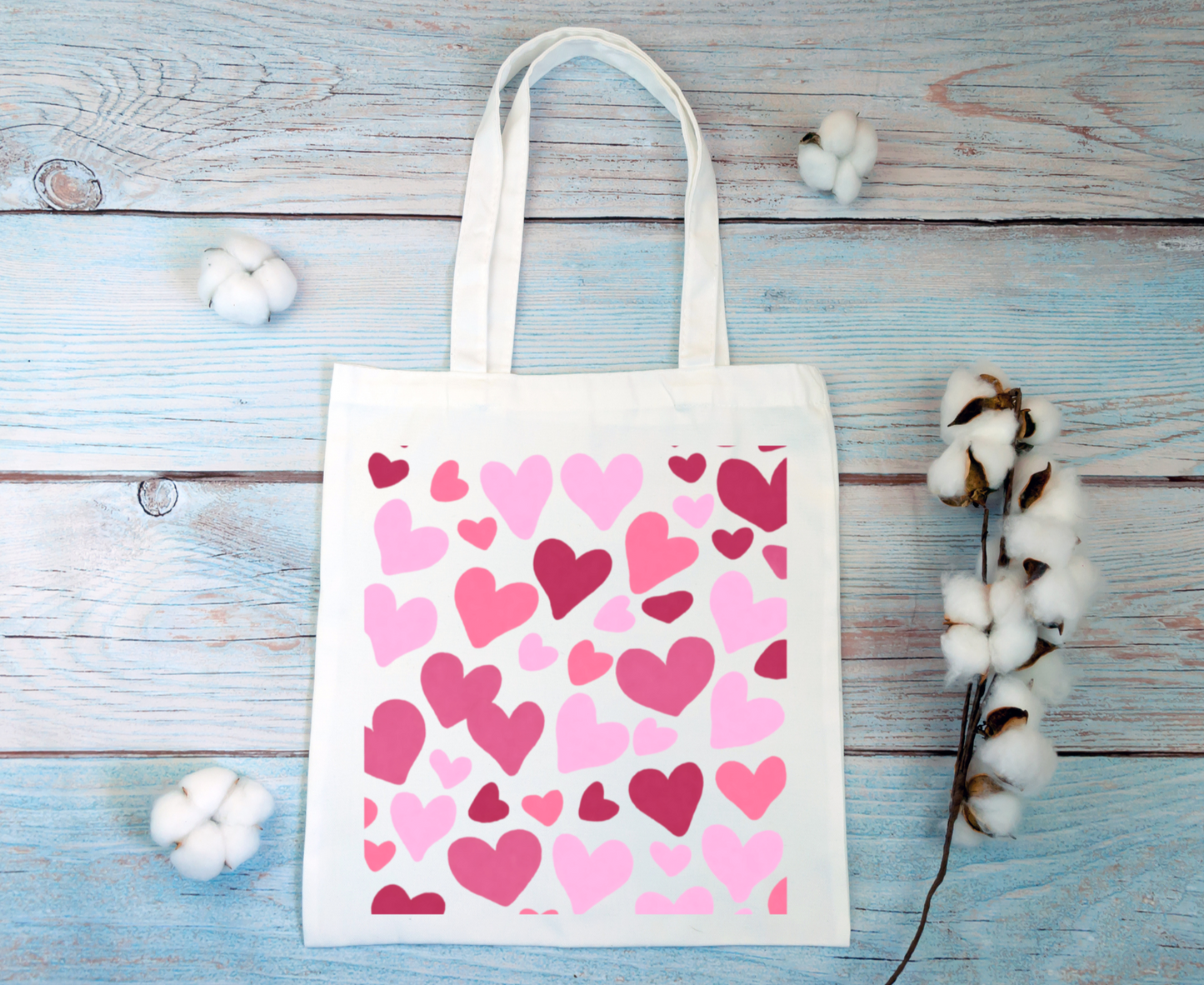 Colourful Hearts Tote Bag