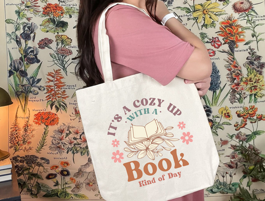 Cozy Up with a Book Tote Bag